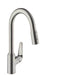 Hansgrohe Focus M42 - Single Lever Kitchen Mixer 220 with Pull-Out Spray and Sbox, 2 Spray Modes - Unbeatable Bathrooms