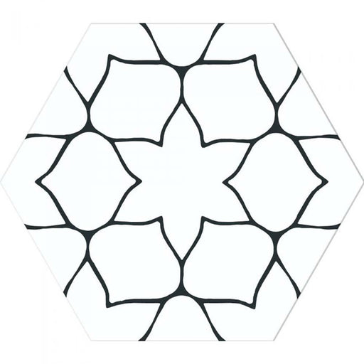 Kerala Hexagon 285 x 330mm Tile - White (Per M²) - Unbeatable Bathrooms