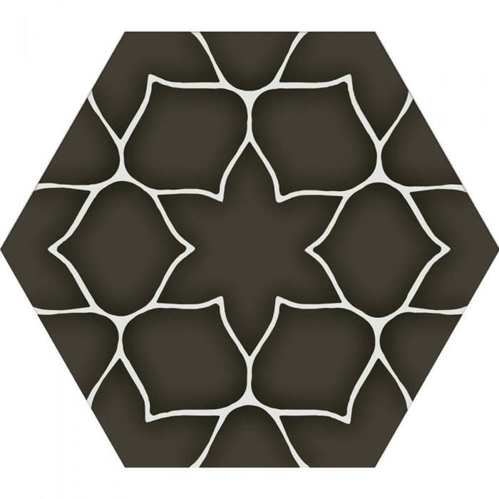 Kerala Hexagon 285 x 330mm Tile - Charcoal (Per M²) - Unbeatable Bathrooms