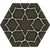 Kerala Hexagon 285 x 330mm Tile - Charcoal (Per M²) - Unbeatable Bathrooms