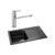Abode Oriel 1 Bowel Inset Black Granite Sink & Tap Pack Additional Image - 12