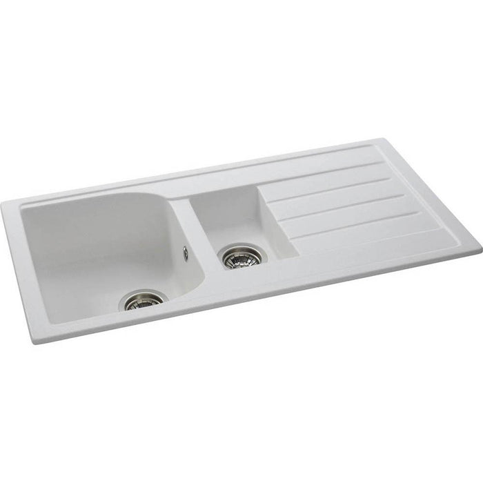 Abode Oriel 1.5 Bowel & Drainer Granite Inset Sink Additional Image - 4