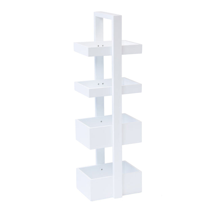 Bathroom Storage 4 Tray Caddy - Mount Fuji - White - Unbeatable Bathrooms