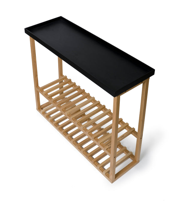 Hello Slim Storage Table - Black & Oak - Unbeatable Bathrooms