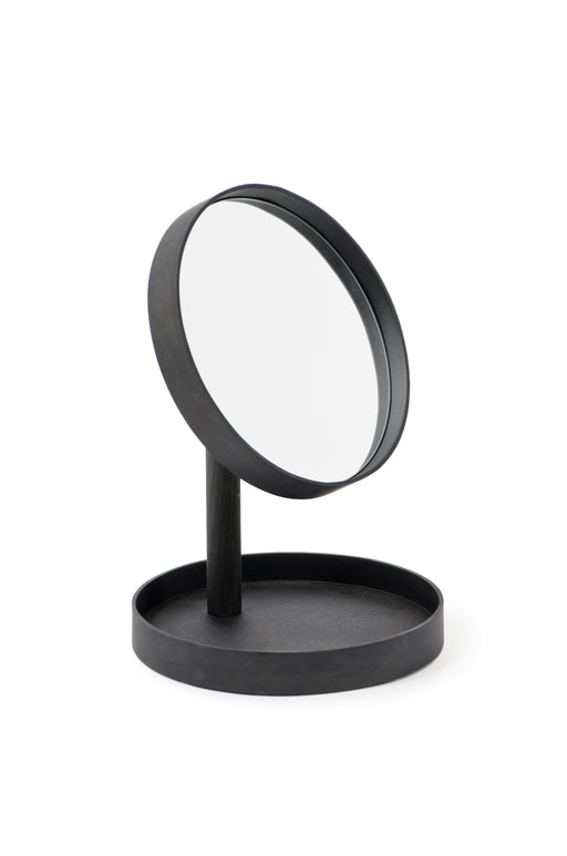 Look Wooden Close-up Magnifying Mirror - Dark Oak - Unbeatable Bathrooms