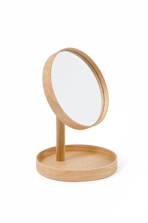 Look Wooden Close-up Magnifying Mirror - Natural Oak - Unbeatable Bathrooms