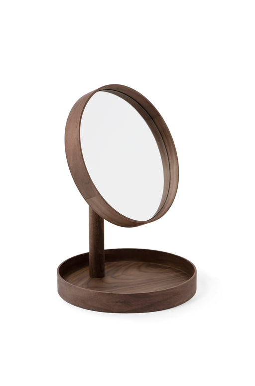 Look Wooden Close-up Magnifying Mirror - Walnut - Unbeatable Bathrooms