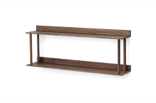 Platform Wall-Hung 2 Shelf Unit - Walnut - Unbeatable Bathrooms