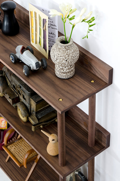 Platform Wall-Hung 3 Shelf Unit - Walnut - Unbeatable Bathrooms