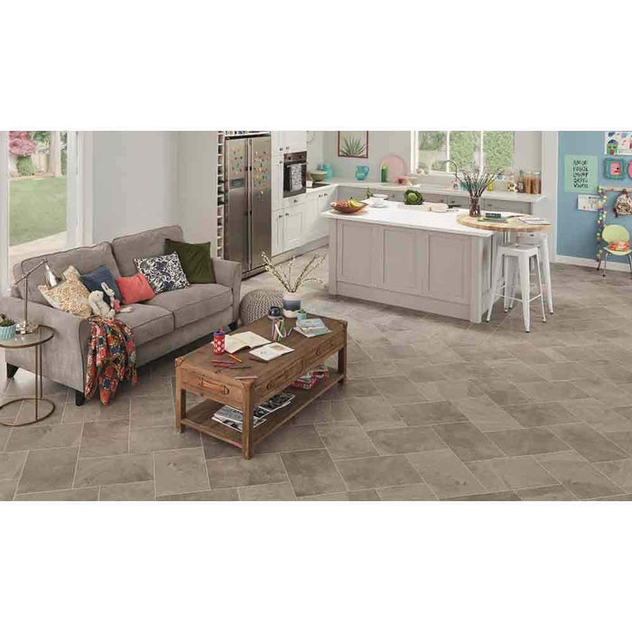 Karndean Knight Tile Stone Shade Grey Riven Slate Tile (Per M²) - Unbeatable Bathrooms